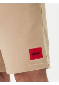 Hugo - HUGO Szorty sportowe Diz222 50466196 Beżowy Regular Fit. Kolor: beżowy. Materiał: bawełna. Styl: sportowy #5