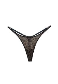 Intica - Stringi biodrówki z delikatnych materiałów niewidoczne pod ubraniem Viole. Kolor: czarny. Materiał: materiał