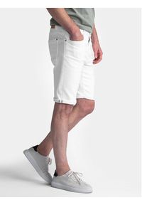 Petrol Industries Szorty jeansowe M-1040-SHO005 Biały Slim Fit. Kolor: biały. Materiał: bawełna #6