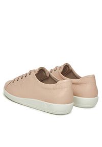 ecco - ECCO Sneakersy Soft 2.0 Tie 20650311118 Różowy. Kolor: różowy. Materiał: skóra #4