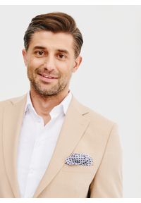 Pako Lorente - PAKO LORENTE – Beżowa marynarka garniturowa. Kolor: beżowy. Materiał: elastan, wiskoza, poliester. Wzór: gładki #3