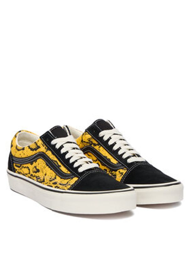 Vans Tenisówki Old Skool VN000DB3Y231 Żółty. Kolor: żółty. Materiał: skóra, zamsz