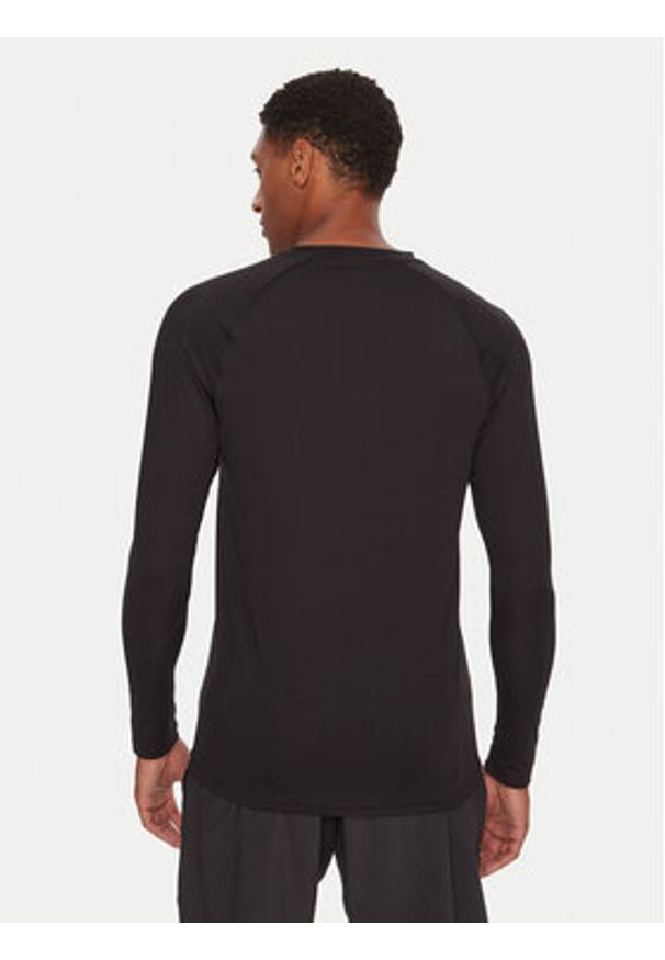 Reebok Koszulka techniczna Ls Muscle Tee RK25176CCM Czarny Regular Fit. Kolor: czarny. Materiał: syntetyk