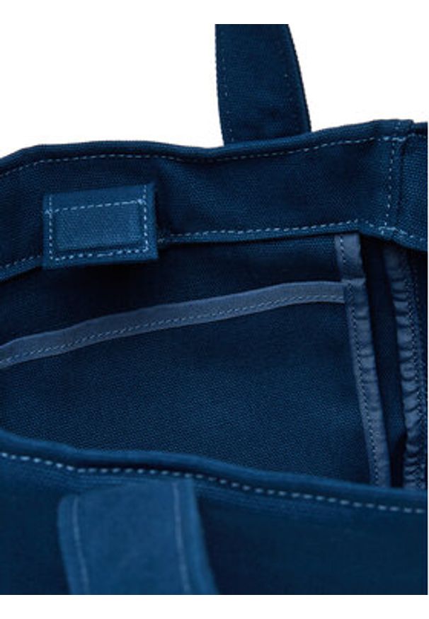Calvin Klein Torebka Webbing Strap Canvas Small Tote LV04F3384G Niebieski. Kolor: niebieski