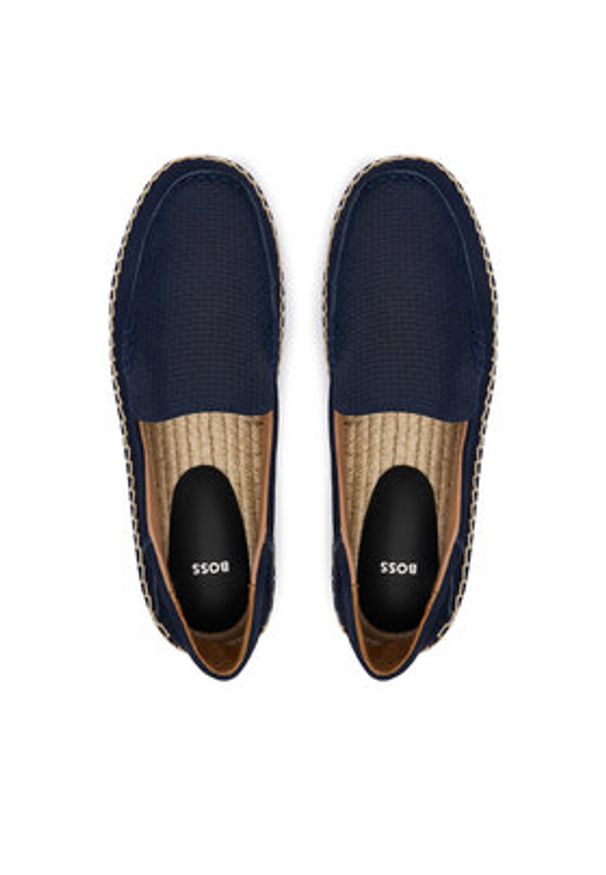 BOSS Espadryle Madeira Mocc 50563149 Granatowy. Kolor: niebieski. Materiał: zamsz, skóra