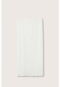 mango - Mango spódnica Fidel kolor biały midi ołówkowa. Stan: podwyższony. Kolor: biały. Materiał: włókno #7