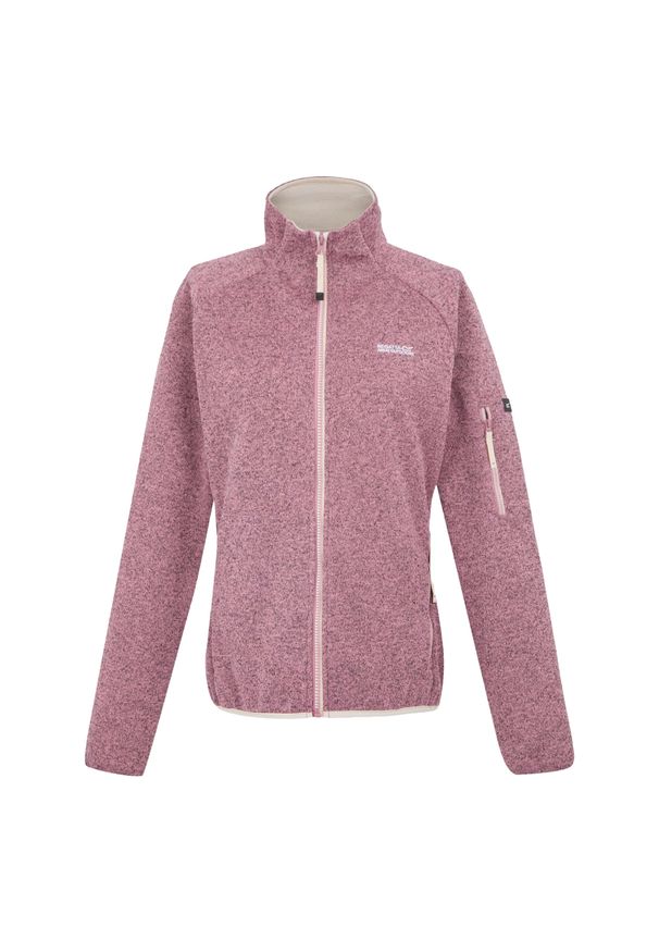 Regatta - Bluza Damska Ravenhill Full Zip Fleece Top. Kolor: fioletowy, biały, wielokolorowy. Materiał: polar. Sport: turystyka piesza