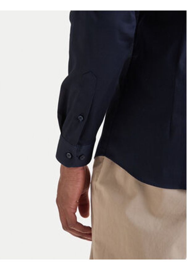 Jack & Jones Koszula Parma 12097662 Granatowy Slim Fit. Kolor: niebieski. Materiał: bawełna