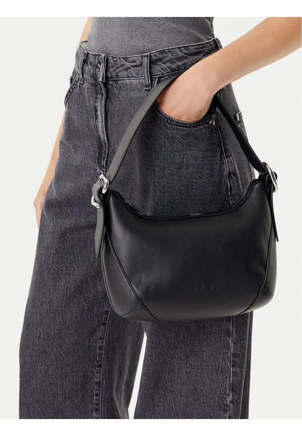 Hugo - HUGO Torebka Ninda 50547450 Czarny. Kolor: czarny. Materiał: skórzane