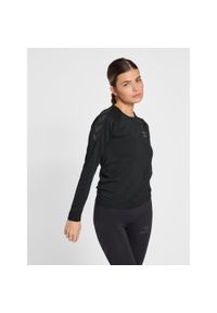 Damski poliestrowy dżersej Hummel ON - Grid. Kolor: czarny. Materiał: jersey, poliester. Styl: elegancki #1