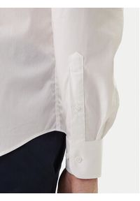 TOMMY HILFIGER - Tommy Hilfiger Koszula MW0MW38347 Biały Slim Fit. Kolor: biały. Materiał: bawełna #4
