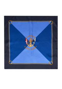 Lauren Ralph Lauren - LAUREN RALPH LAUREN Chusta jedwabna Colour-Blocked Anchor-Crest 454P09785003 Niebieski. Kolor: niebieski. Materiał: jedwab #4