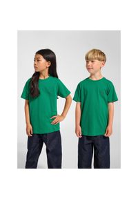 Koszulka dla dzieci Hummel Trelle. Kolor: zielony. Sport: joga i pilates #1