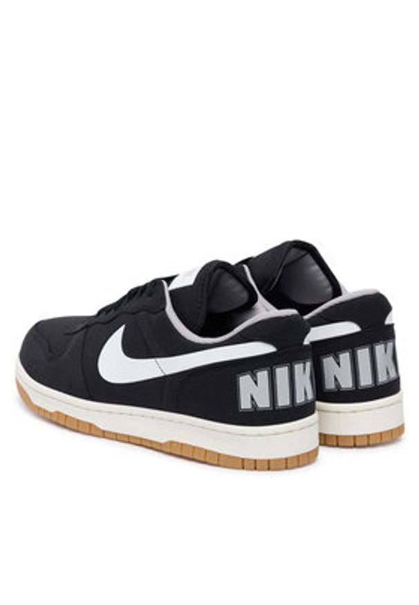 Nike Sneakersy Big Nike Lux Low 854166 Czarny. Kolor: czarny. Materiał: materiał