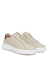 Calvin Klein Sneakersy Cupsole Lace Up - Suede Bt HW0HW02404 Beżowy. Kolor: beżowy. Materiał: skóra #3