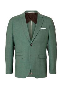 Selected Homme Marynarka 16087870 Zielony Slim Fit. Kolor: zielony. Materiał: syntetyk