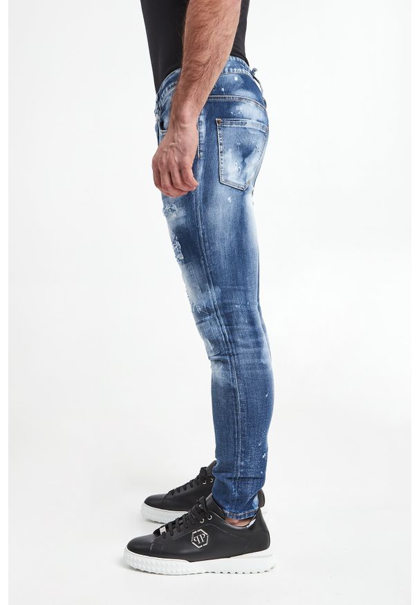 Jeansy męskie Super Twinky Jean DSQUARED2. Wzór: nadruk