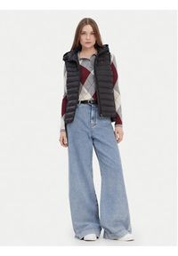 TOMMY HILFIGER - Tommy Hilfiger Bezrękawnik Global Stripe WW0WW42051 Czarny Regular Fit. Kolor: czarny. Materiał: syntetyk. Długość rękawa: bez rękawów #2