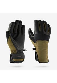 WEDZE - Rękawice narciarskie dla dorosłych Wedze 550. Materiał: softshell, skóra, materiał, tkanina, futro, dzianina. Sport: narciarstwo