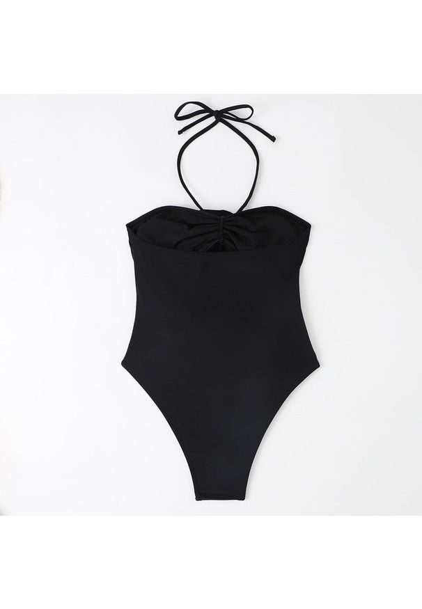 Intica - Strój kąpielowy z kwiatami 3D regulowane ramiączka lato Richarda. Kolor: biały. Materiał: materiał. Długość: długie. Wzór: kwiaty