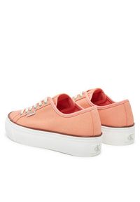 Calvin Klein Jeans Tenisówki Vulc Flatform Ctn Logo Tag YW0YW01838 Pomarańczowy. Kolor: pomarańczowy. Materiał: materiał #4