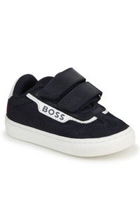 BOSS - Boss Sneakersy J50874 M Granatowy. Kolor: niebieski #4