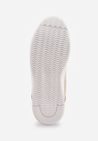 Renee - Złote Metaliczne Sneakersy Vices na Płaskiej Podeszwie Syliel. Okazja: na co dzień. Zapięcie: sznurówki. Kolor: złoty. Materiał: jeans. Obcas: na płaskiej podeszwie #8