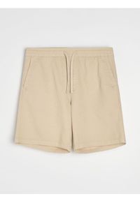 Sinsay - Bawełniane szorty - kremowy. Kolor: kremowy. Materiał: bawełna #1