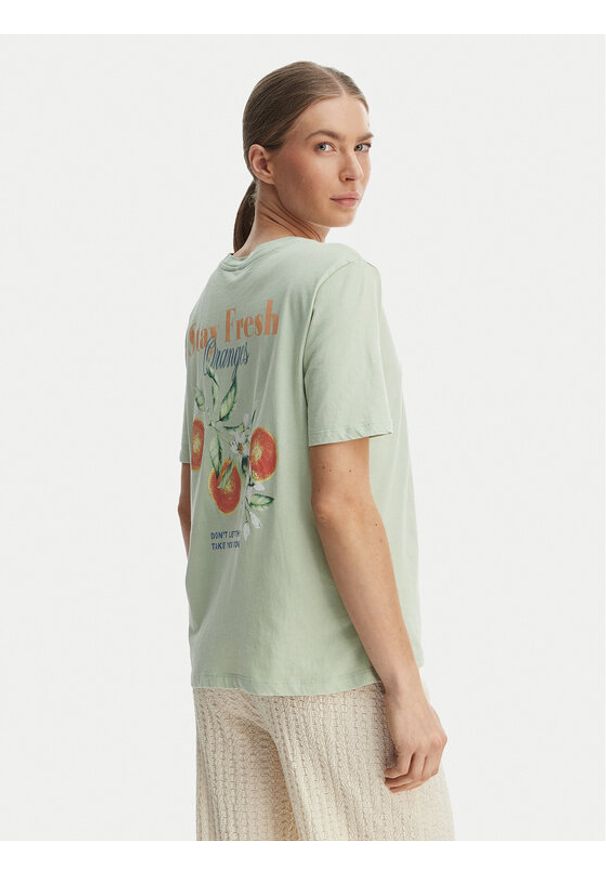 only - ONLY T-Shirt Lucy 15367829 Zielony Regular Fit. Kolor: zielony. Materiał: bawełna