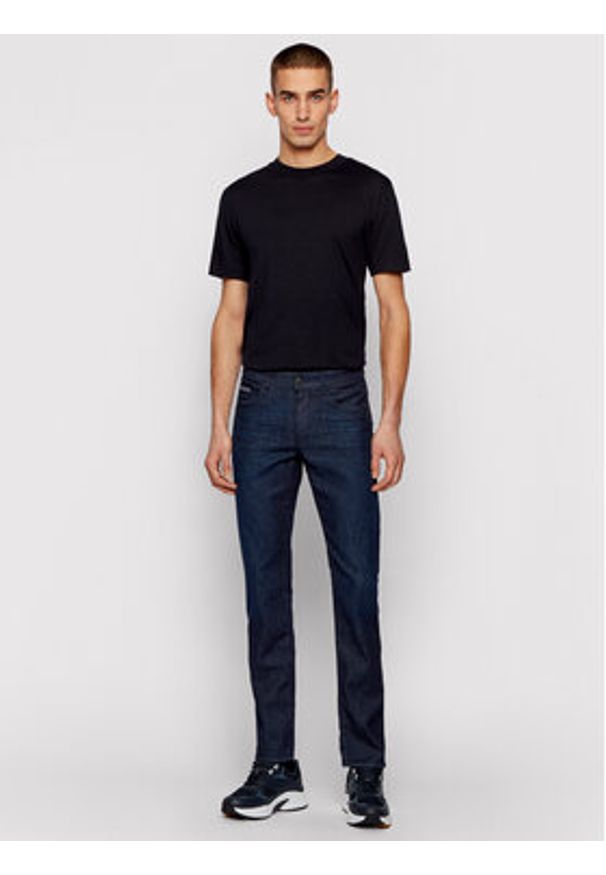 BOSS - Boss Jeansy Delaware3-1 50449701 Granatowy Slim Fit. Kolor: niebieski