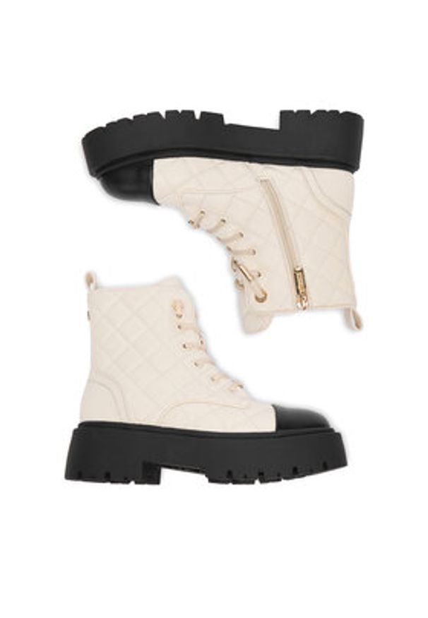 Nine West Trzewiki CEO-INAS-01 Écru. Materiał: materiał