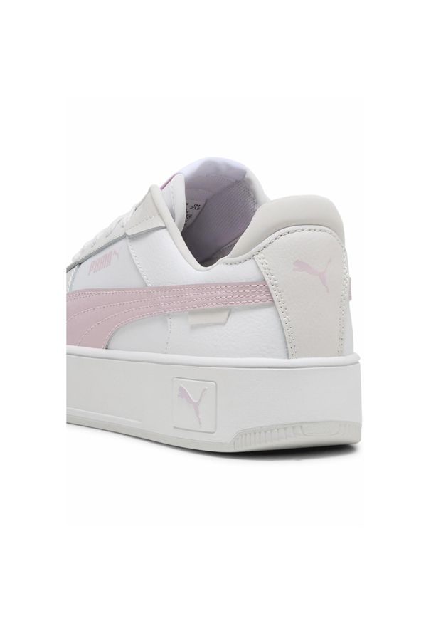 Puma - Sneakersy damskie Carina Street PUMA White Rose Mauve Feather Gray Pink. Okazja: na co dzień. Kolor: biały, wielokolorowy, różowy, szary. Obcas: na platformie