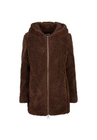 Damski polar sherpa Urban Classics. Kolor: brązowy. Materiał: polar #1