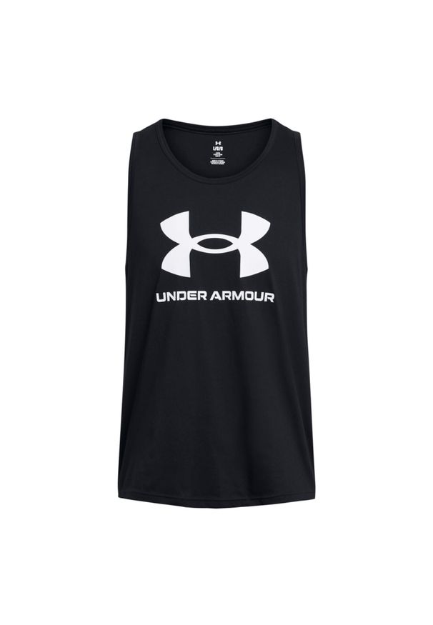 Tank top Under Armour Sporstyle Logo. Kolor: czarny, biały, wielokolorowy. Materiał: bawełna. Styl: sportowy