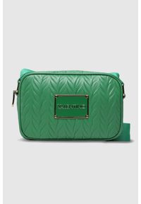 Valentino by Mario Valentino - VALENTINO Tłoczona zielona torebka z przypinaną saszetką sunny re haversack. Kolor: zielony. Materiał: z tłoczeniem #2