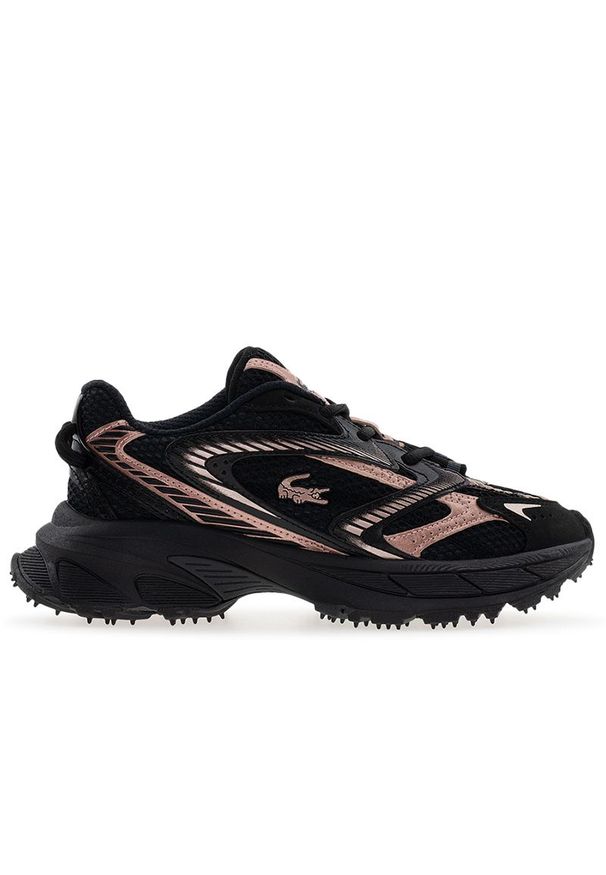 Buty damskie Lacoste L003 Neo Shot 225 3 SFA 750SFA0122-1J1 - czarne. Kolor: czarny. Materiał: guma, tkanina, skóra, poliester, materiał, syntetyk. Szerokość cholewki: normalna