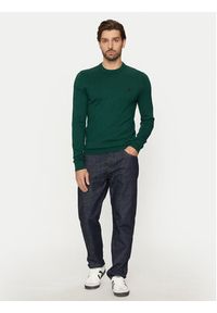 U.S. Polo Assn. Sweter MUP2961 Zielony Regular Fit. Typ kołnierza: polo. Kolor: zielony. Materiał: bawełna