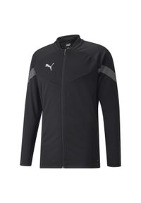 Kurtka męskie Puma Teamfinal Training Jacket. Kolor: wielokolorowy, szary, czarny. Materiał: poliester, materiał. Sport: piłka nożna #1