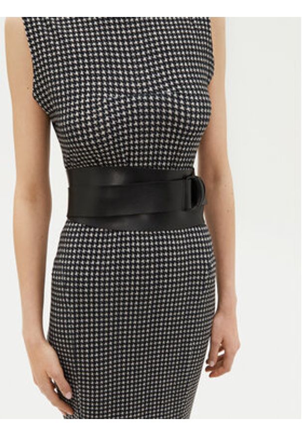 NORMA KAMALI Sukienka codzienna KK3243PLA63665 Szary Slim Fit. Okazja: na co dzień. Kolor: szary. Materiał: syntetyk. Typ sukienki: proste. Styl: casual