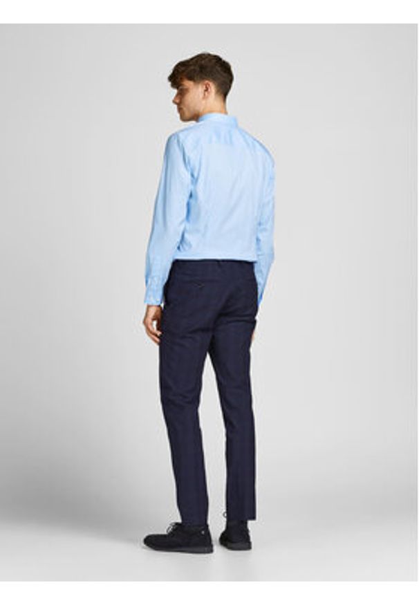 Jack & Jones - Jack&Jones Koszula Parma 12097662 Niebieski Super Slim Fit. Kolor: niebieski. Materiał: bawełna