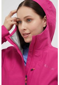 Marmot kurtka outdoorowa Minimalist GORE-TEX kolor różowy gore-tex. Kolor: różowy. Materiał: tkanina, tworzywo sztuczne, włókno, materiał. Technologia: Gore-Tex #5