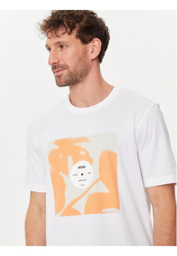 BOSS - Boss T-Shirt Tiburt 388 50512132 Biały Regular Fit. Kolor: biały. Materiał: bawełna