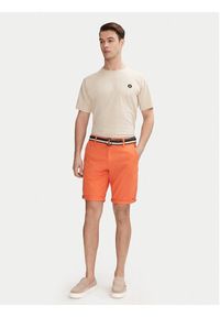 INDICODE Szorty materiałowe Royce 70-039 Pomarańczowy Slim Fit. Kolor: pomarańczowy. Materiał: bawełna #5