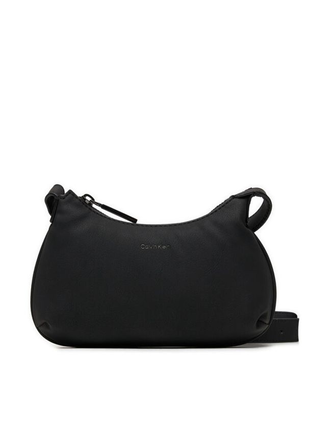 Calvin Klein Torebka Soft Crossbody K60K612112 Czarny. Kolor: czarny. Materiał: skórzane