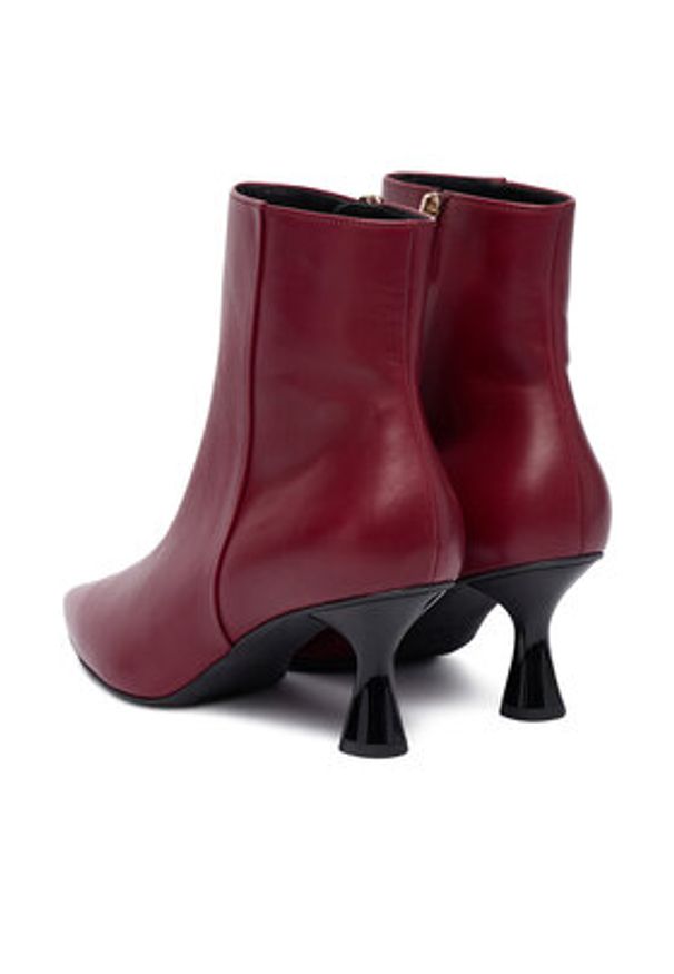 HÖGL Botki 0-106503-44000 Bordowy. Kolor: czerwony. Materiał: skóra