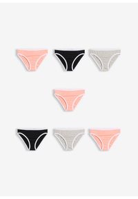 bonprix - Figi z bawełną (7 sztuk). Kolor: różowy. Materiał: bawełna #2