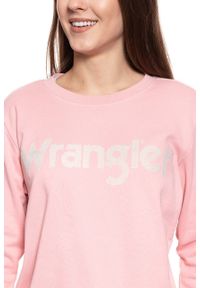 Wrangler - BLUZA WRANGLER LOGO SWEAT BRIDAL ROSE W6N2HYP01