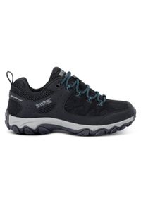Regatta - Buty damskie trekkingowe niskie z membraną Edgepoint IV. Kolor: czarny. Materiał: syntetyk. Szerokość cholewki: normalna. Styl: sportowy