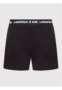 Karl Lagerfeld - KARL LAGERFELD Szorty piżamowe Logo 215W2183 Czarny. Kolor: czarny. Materiał: bawełna #4