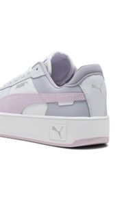 Puma - Sneakersy damskie Carina Street PUMA White Grape Mist Silver Purple Metallic. Okazja: na co dzień. Kolor: szary, wielokolorowy, biały. Obcas: na platformie